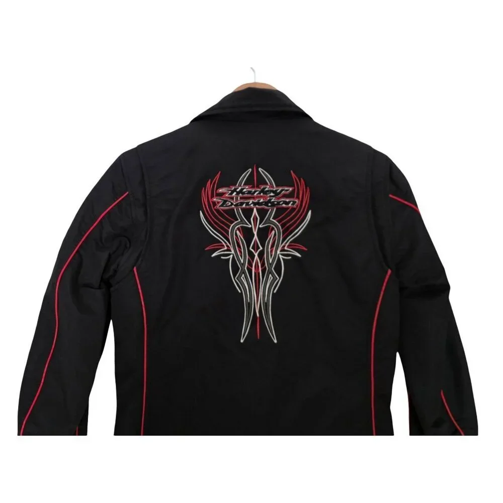 Women's - Harley Davidson Embroidered Moto Jacket, Size Small